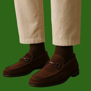 Tod’s Brown Suede Gommino Loafers – Size 13.5 (Made in Italy)